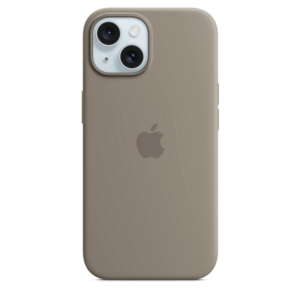 iPhone 15 Silicone Case sa MagSafe-om - Clay