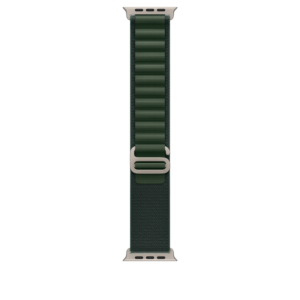 49mm Dark Green Alpine Loop - Medium - Natural Titanium Finish