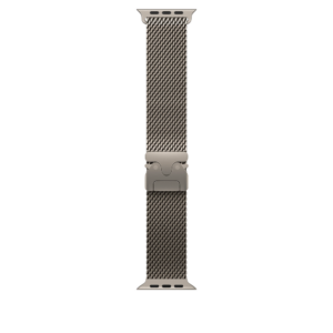 49mm Natural Titanium Milanese Loop - Medium