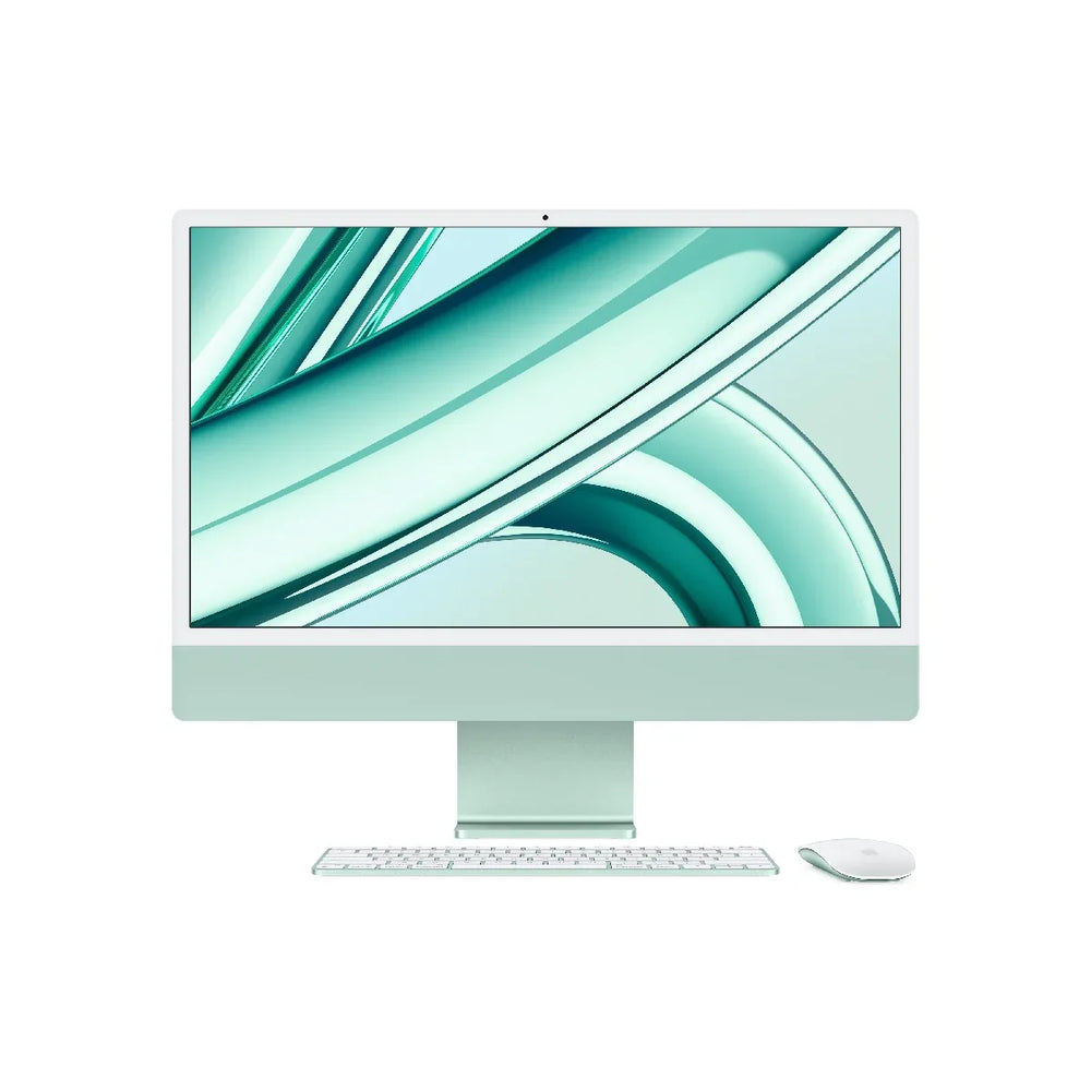 24-inčni iMac M3 sa 4,5K Retina displejom, 8-jezgarnim CPU-om, 10-jezgarnim GPU-om, 8GB objedinjene memorije i 512GB SSD-om - Green