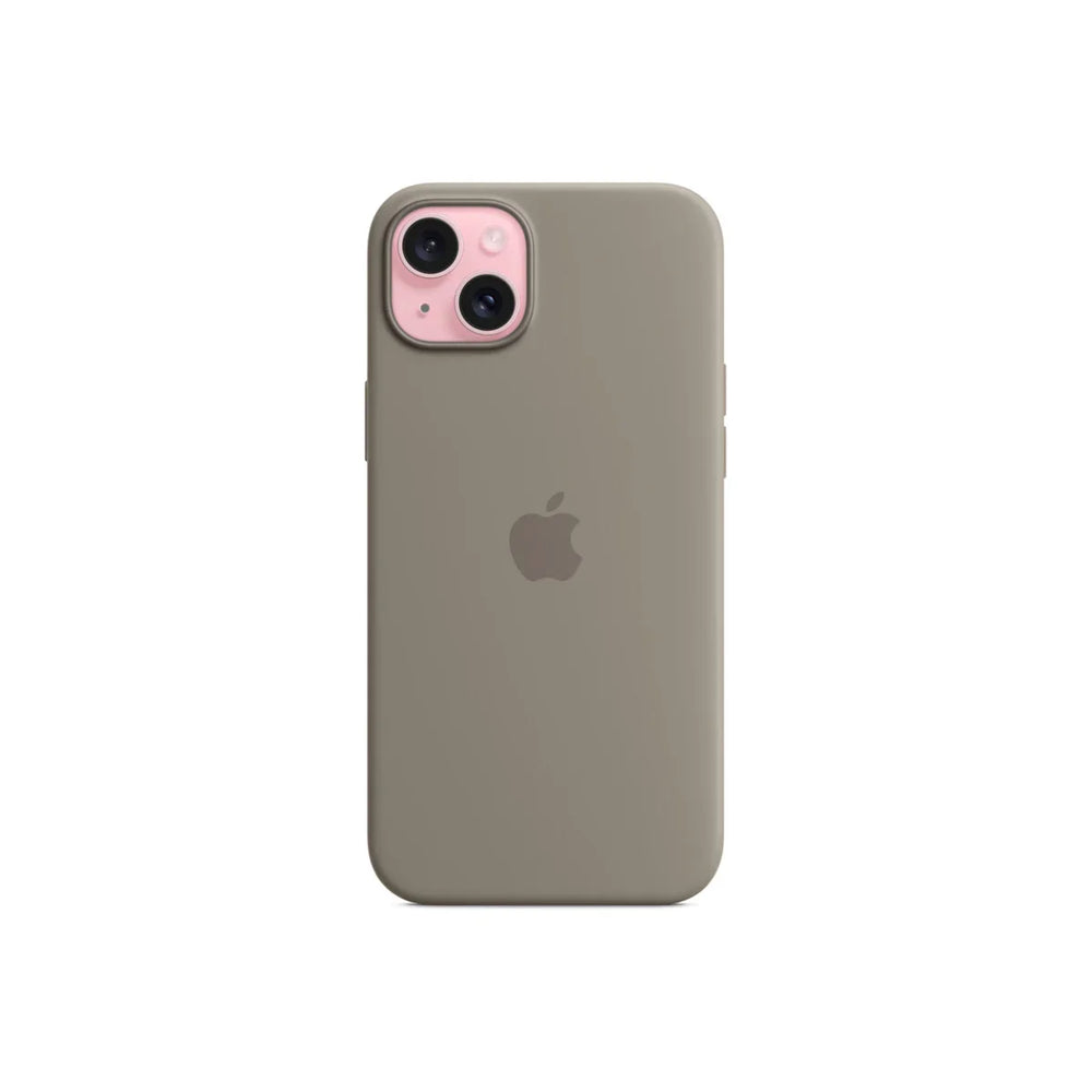 iPhone 15 Plus Silicone Case sa MagSafe-om - Clay