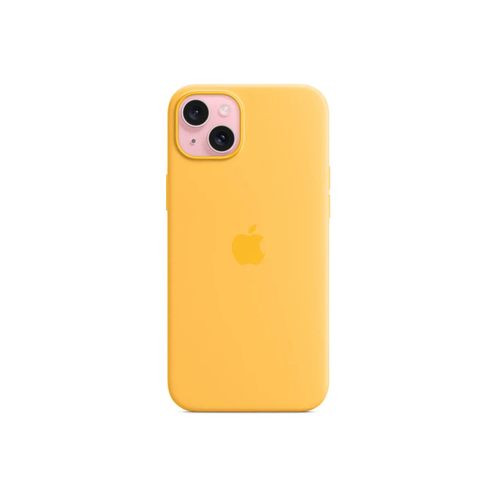 iPhone 15 Plus Silicone Case sa MagSafe-om - Sunshine