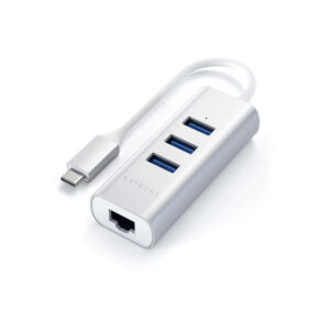 Satechi TYPE-C 2-IN-1 USB HUB SA ETHERNET - Silver