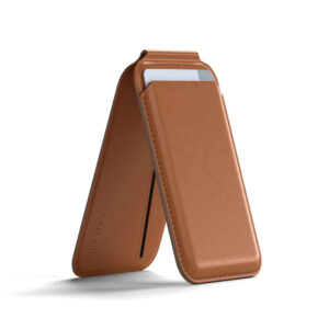 Satechi Vegan-Leather Magnetic Wallet Stand - Brown