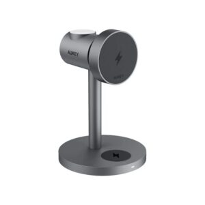 AUKEY MagFusion 3-in-1 Qi2 15W Magnetic Wireless Charger MFI Certified